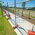 Galvanized wire mesh temporary fence
